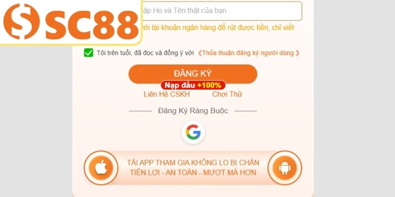 Điều kiện bắt buộc khi mở account nhà cái
