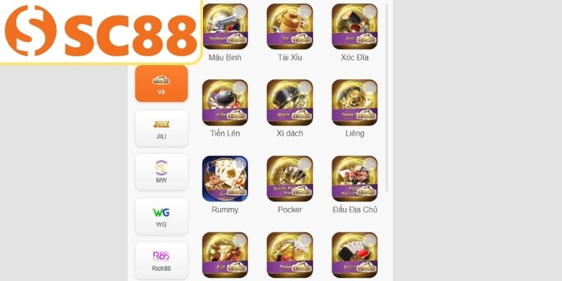 Kho game phong phú hấp dẫn