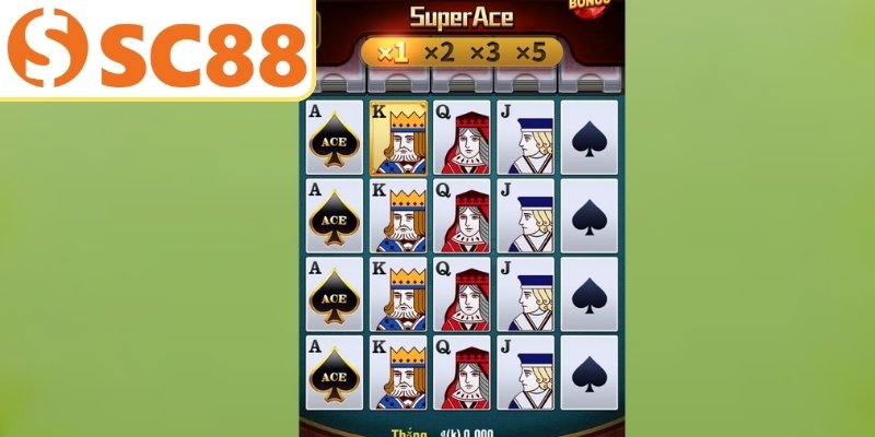 Cụ thể các bước trải nghiệm Super Ace