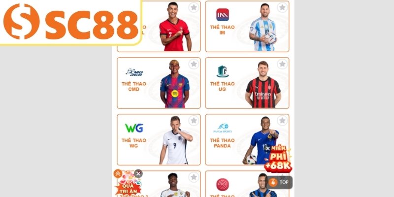 Ưu điểm của thể thao SC88